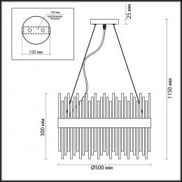 Odeon light 4722/12 HALL ODL20 559 бронзовый/стекло/прозрачный Люстра G9 12*33W 220V FOCCO  - 2 купить